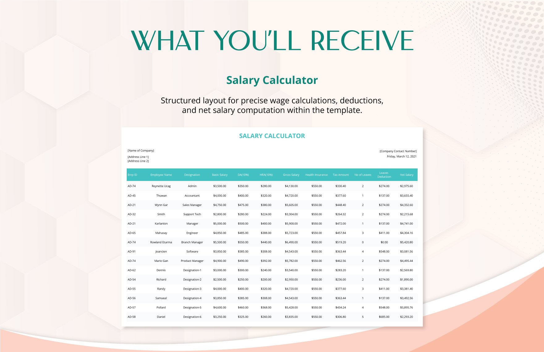 Salary Calculator Template