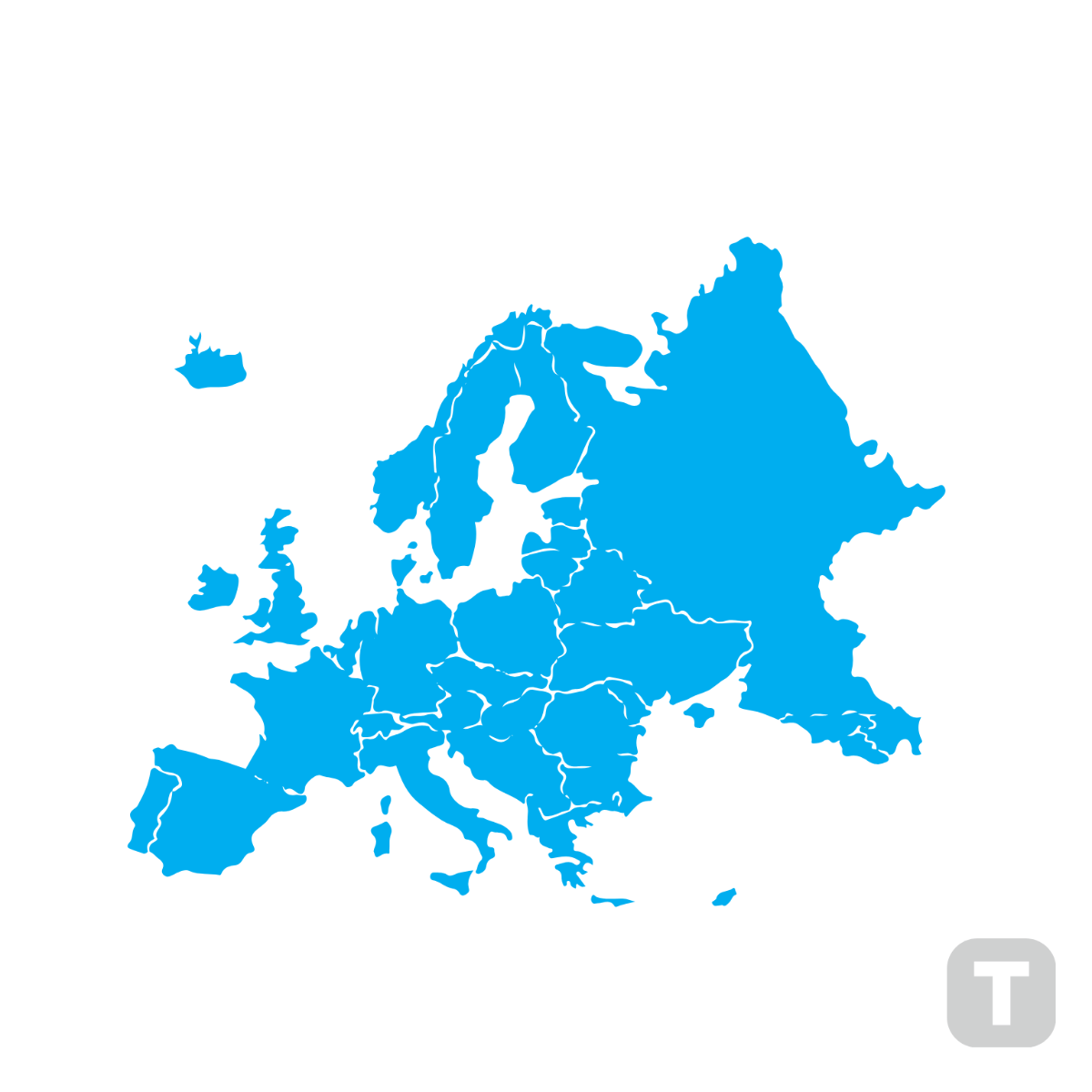 Transparent Europe Clipart