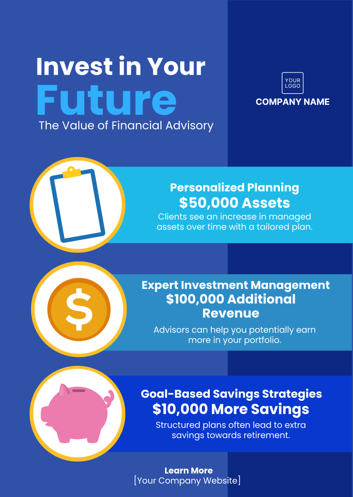 Financial Advisor Infographics Template - Edit Online & Download