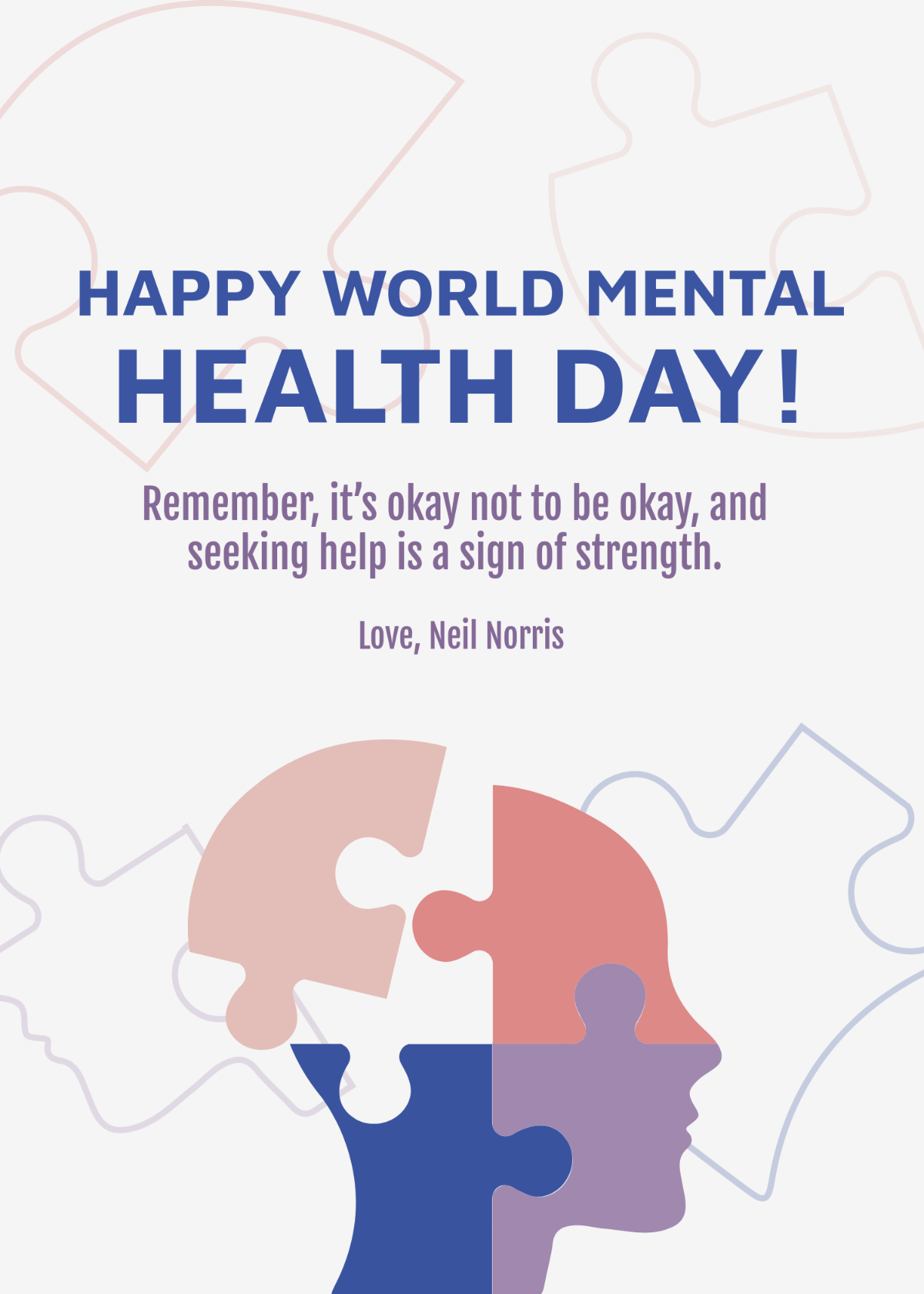 World Mental Health Day Template