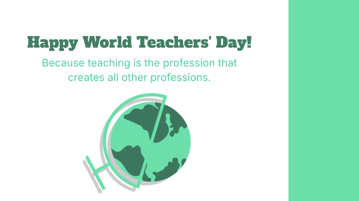 Free World Teachers' Day Minitheme Template to Edit Online