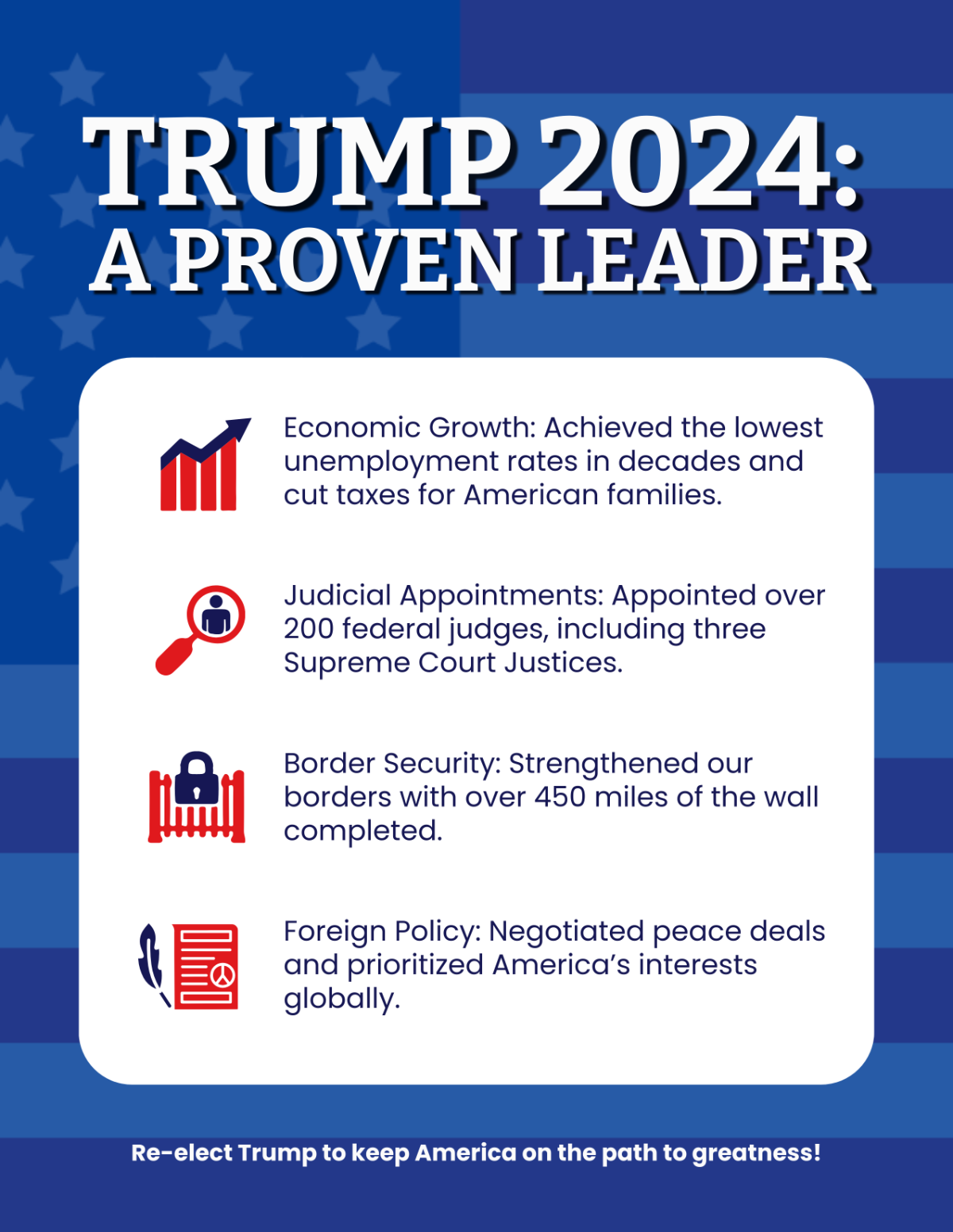 Donald Trump Campaign Flyer