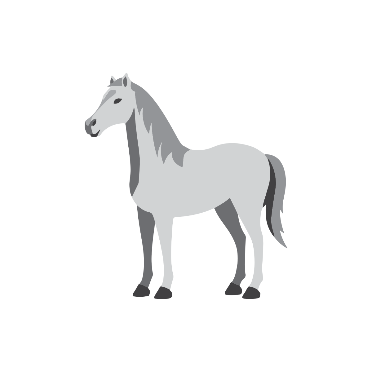 Simple Horse Clipart