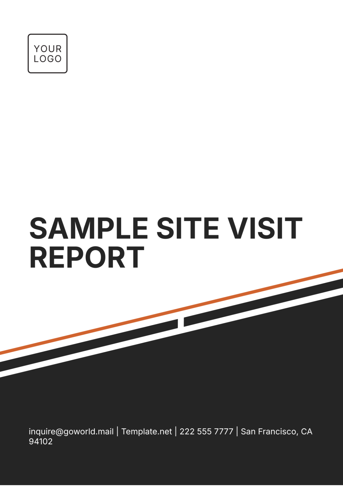 Free Sample Site Visit Report Template - Edit Online & Download ...