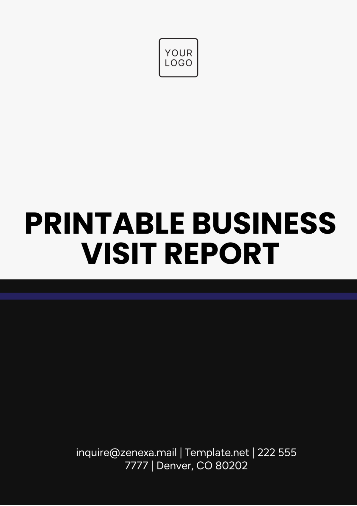 Printable Business Visit Report Template - Edit Online & Download