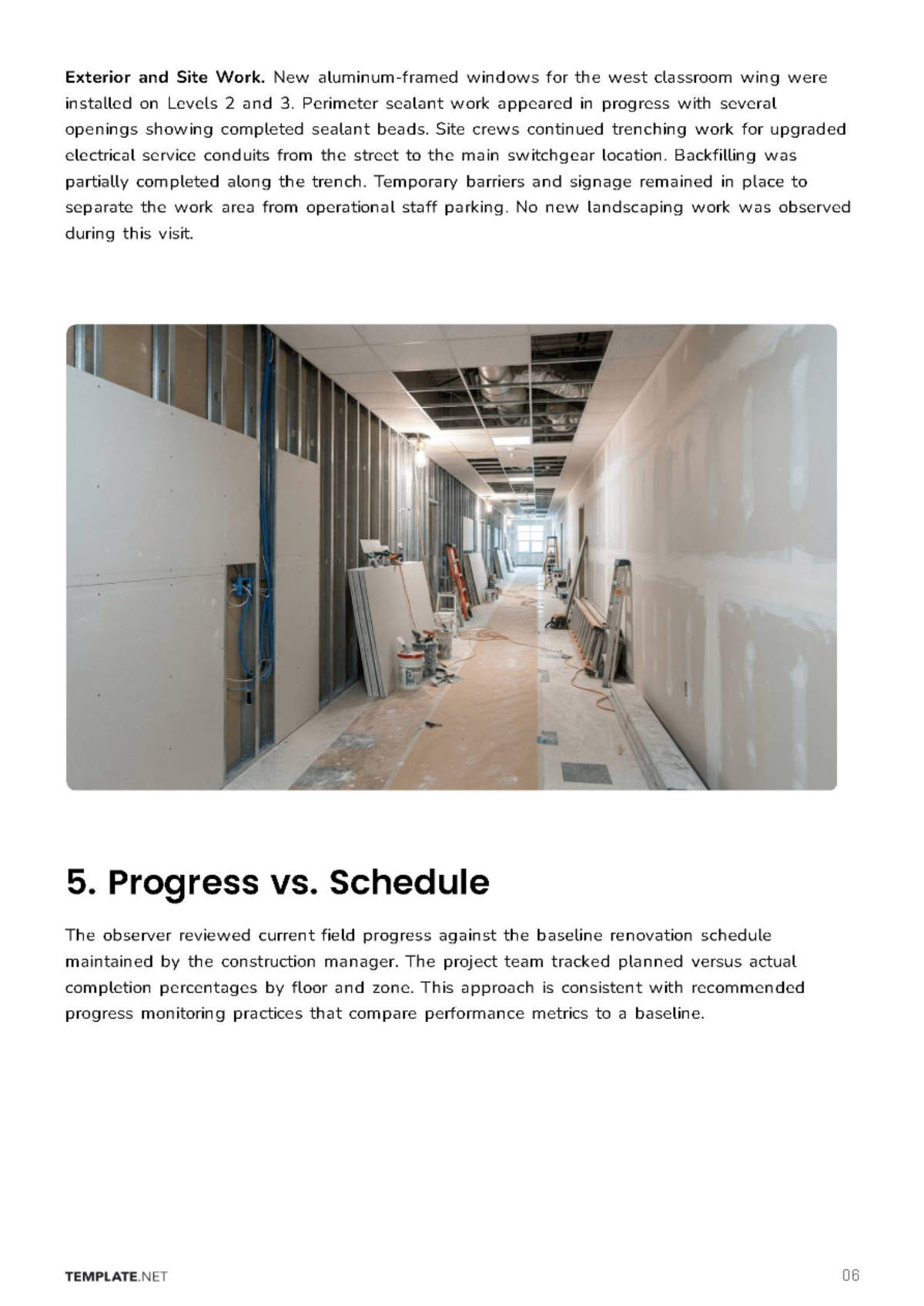 Free Site Observation Report Template to Edit Online