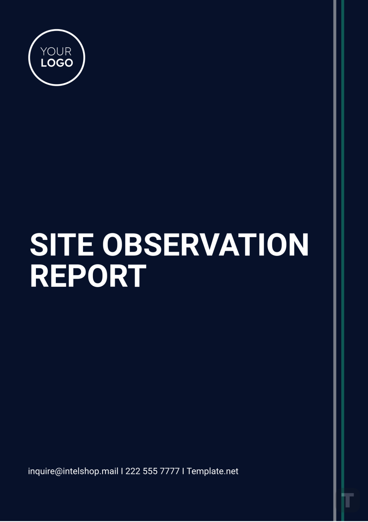 Site Observation Report Template - Edit Online & Download