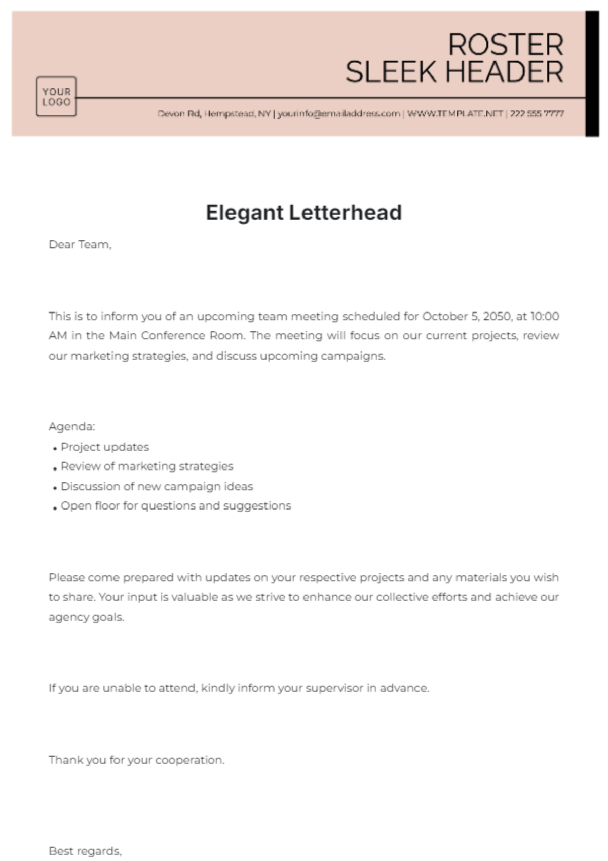 Creative Letterhead Template