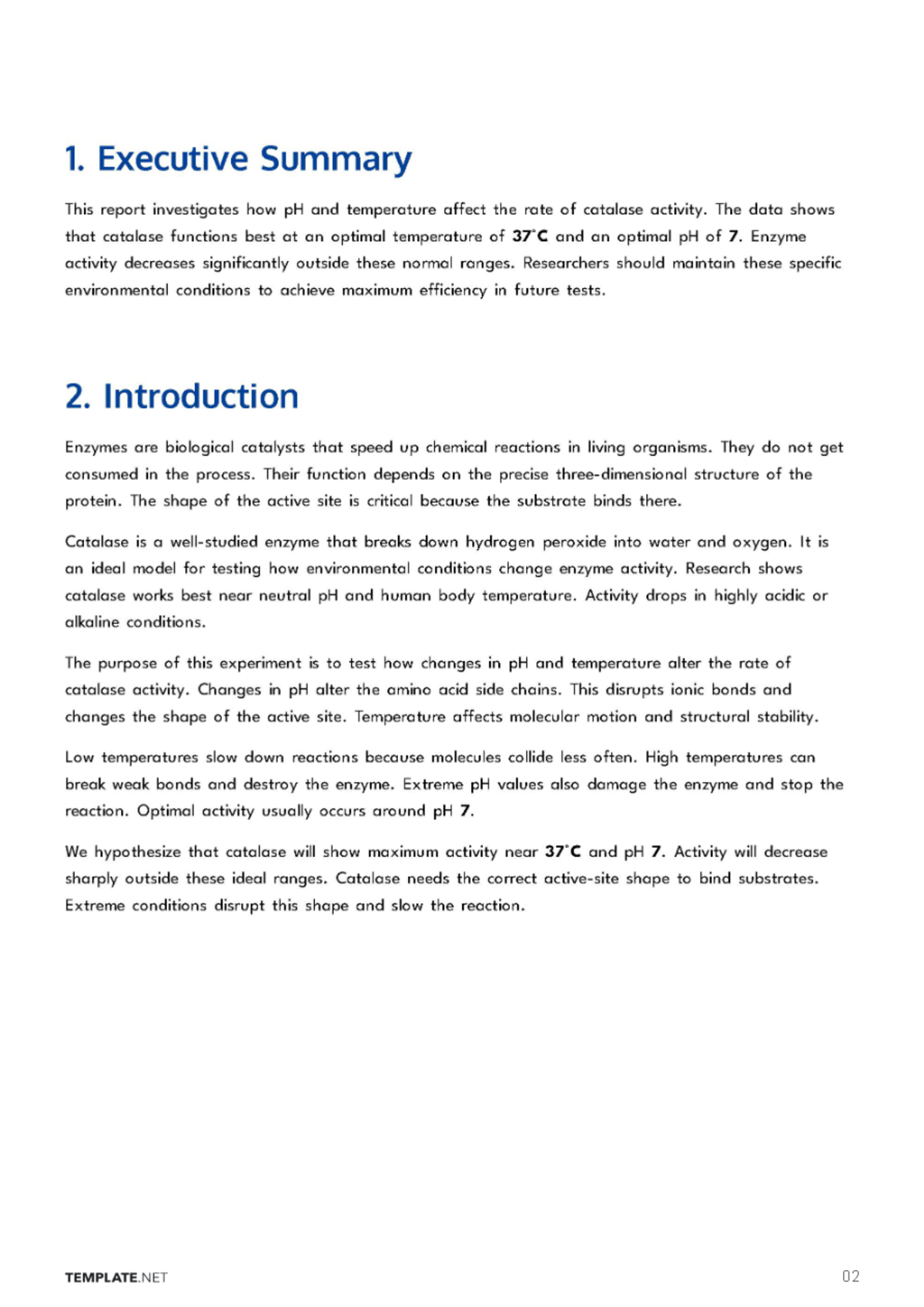 Free Scientific Report Template to Edit Online