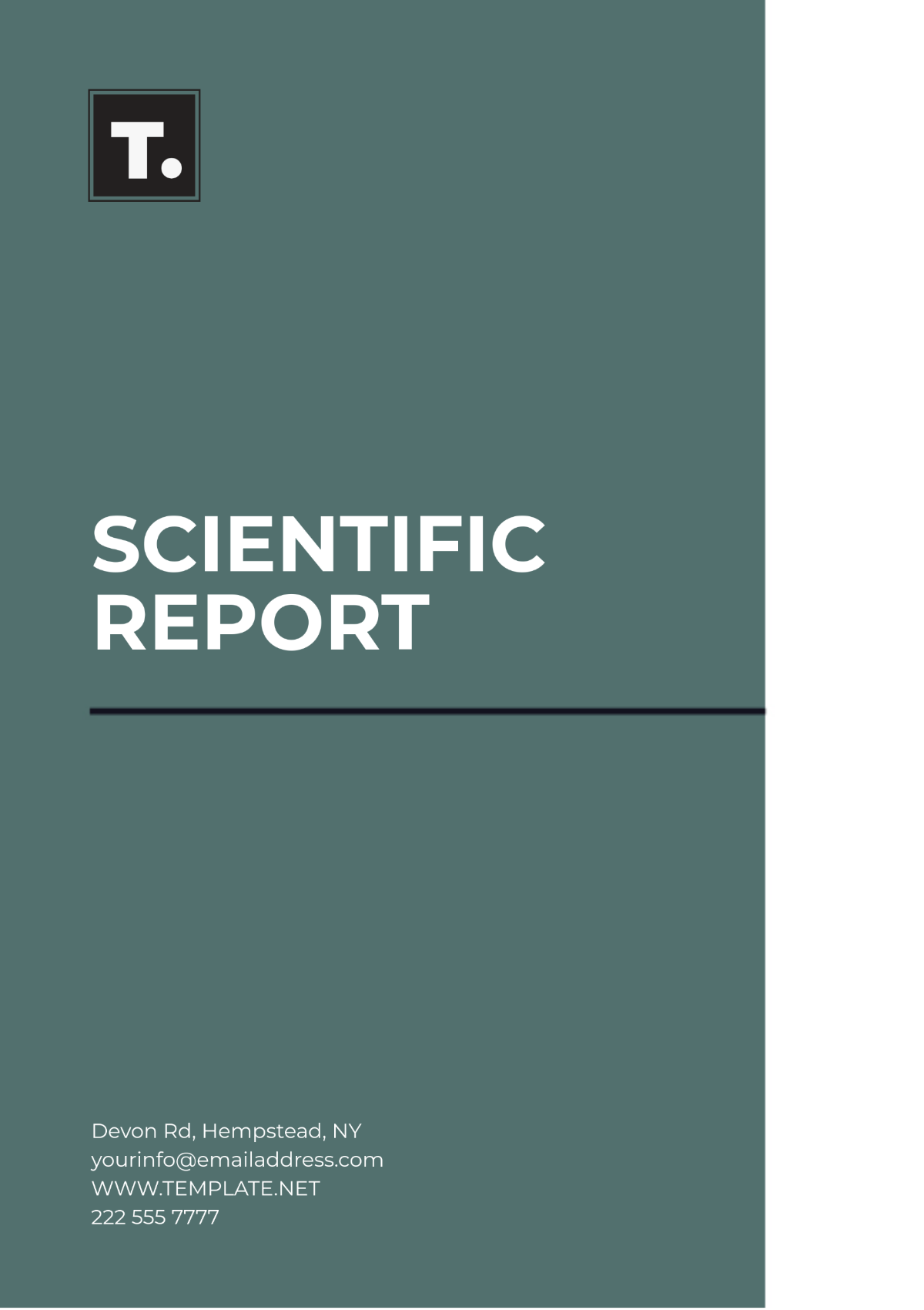 Free Scientific Report Template to Edit Online