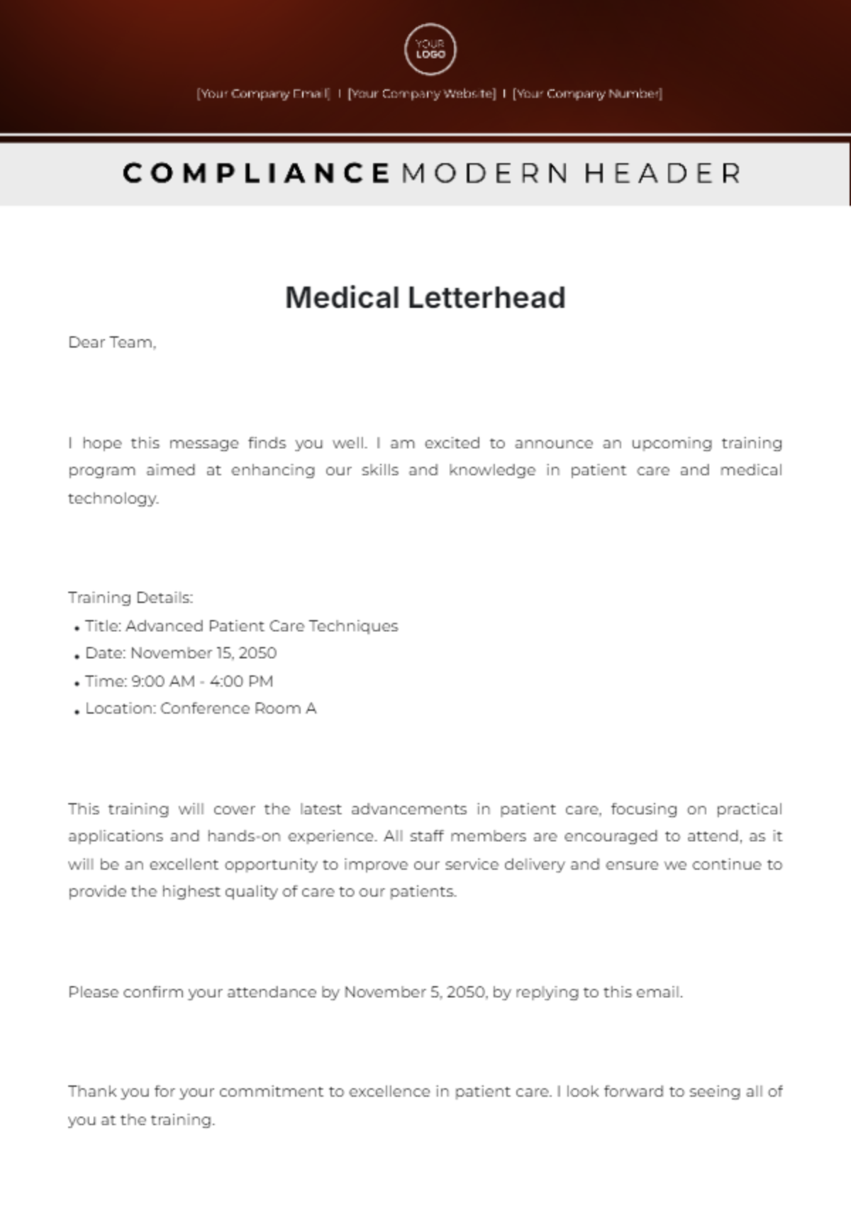 Medical Letterhead Template - Edit Online & Download