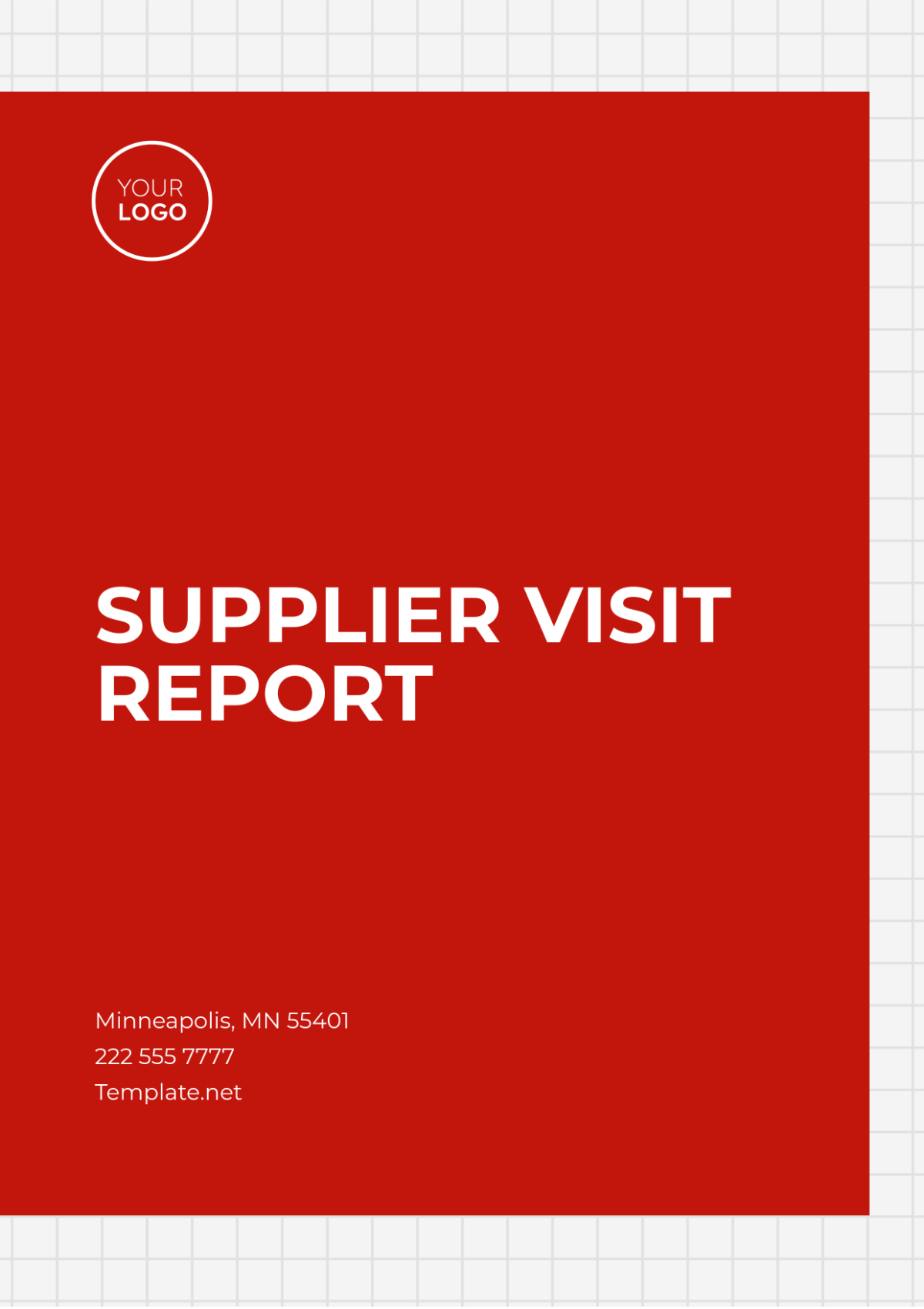 Supplier Visit Report Template - Edit Online & Download