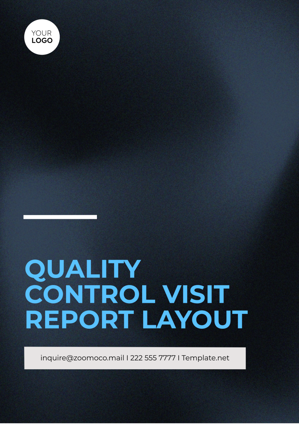 Quality Control Visit Report Layout Template - Edit Online & Download