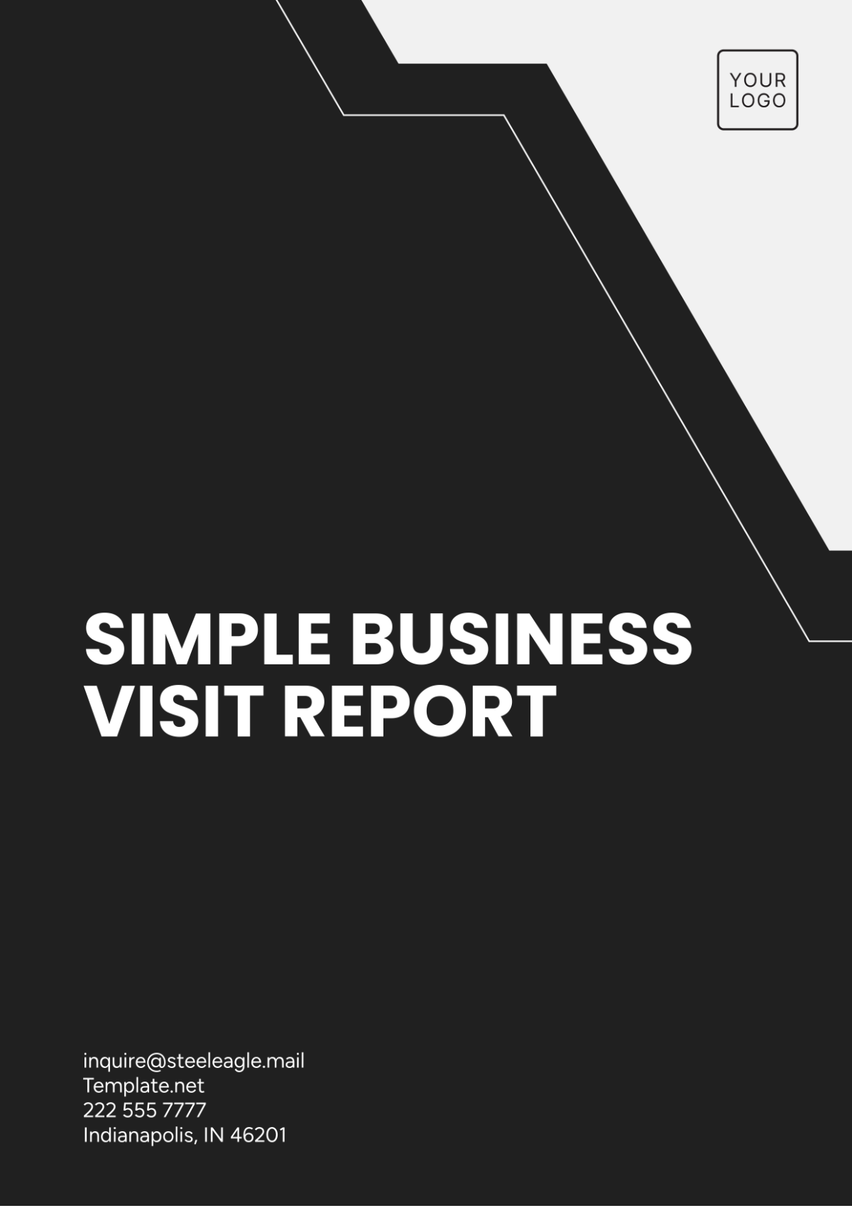 Simple Business Visit Report Template - Edit Online & Download