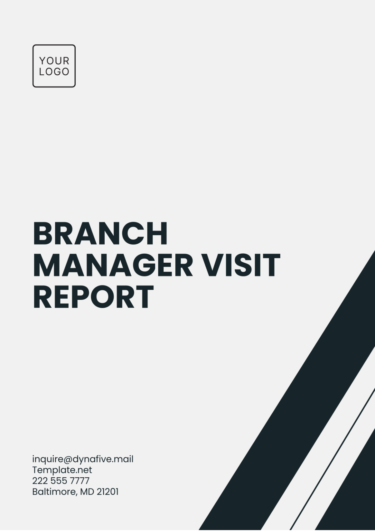 Branch Manager Visit Report Template - Edit Online & Download