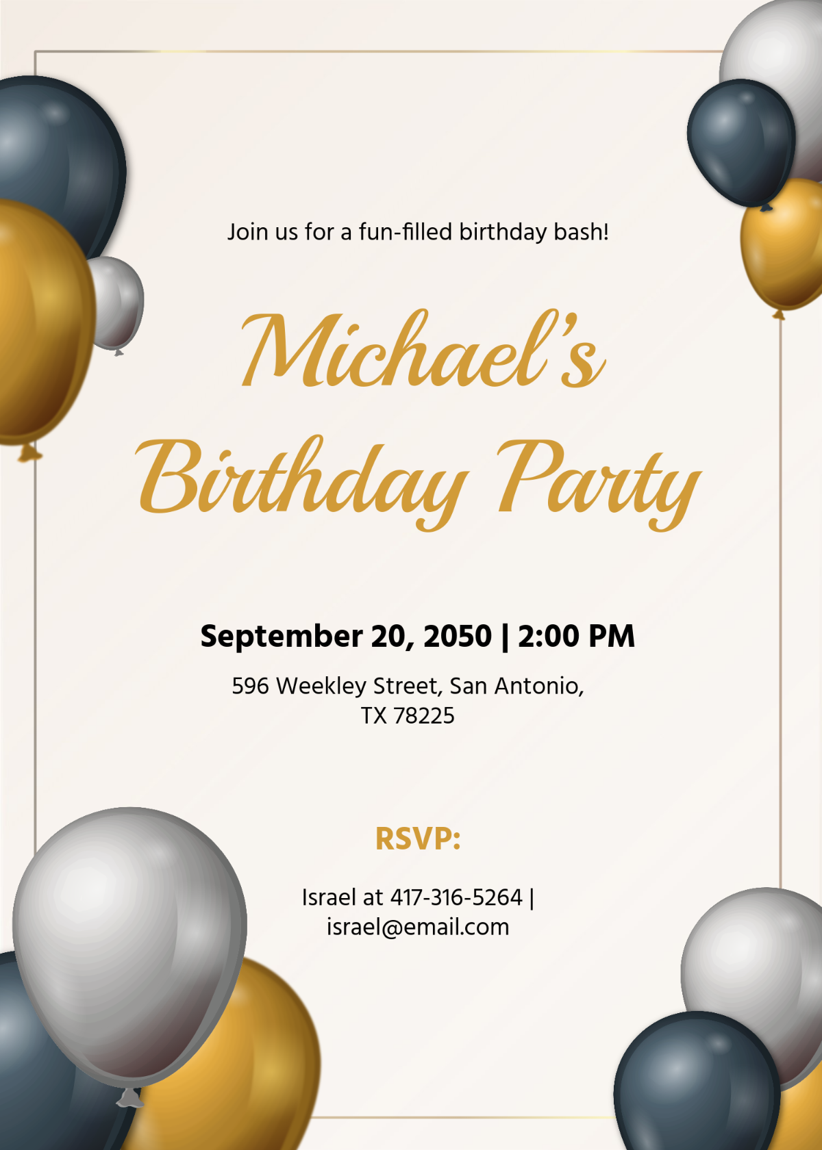 Birthday Invitation Template | Template.net