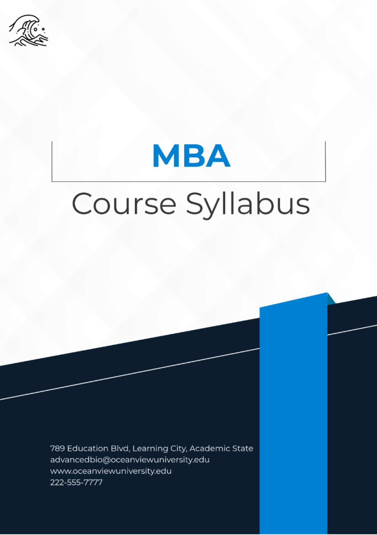 MBA Course Syllabus Template - Edit Online & Download