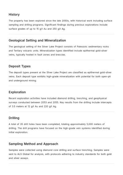 Free NI 43-101 Technical Report Template to Edit Online