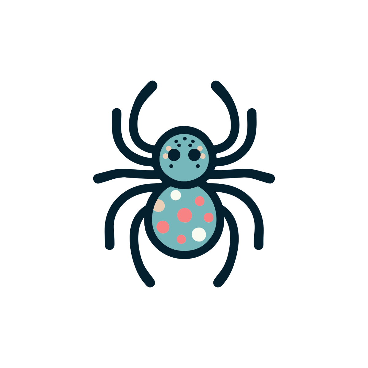 Colorful Spider Clipart - Edit Online & Download