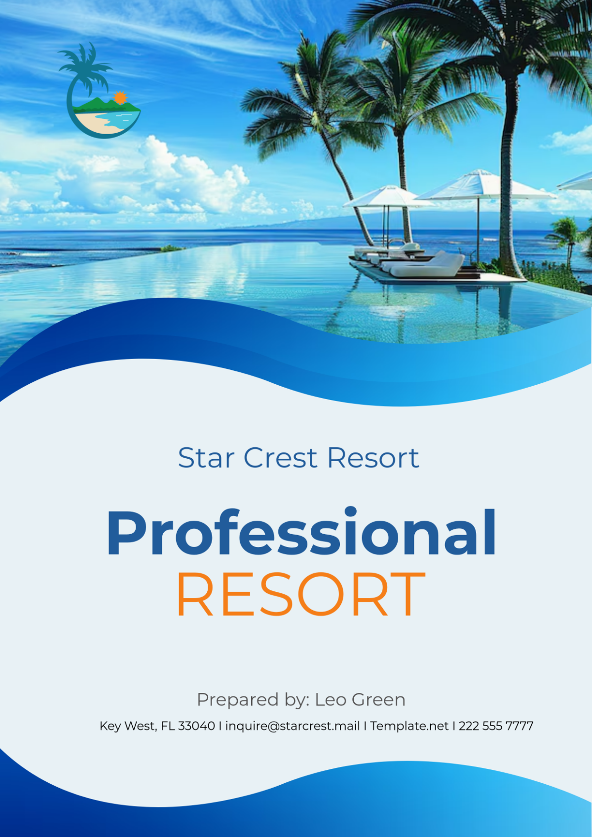 Professional Resort Cover Page