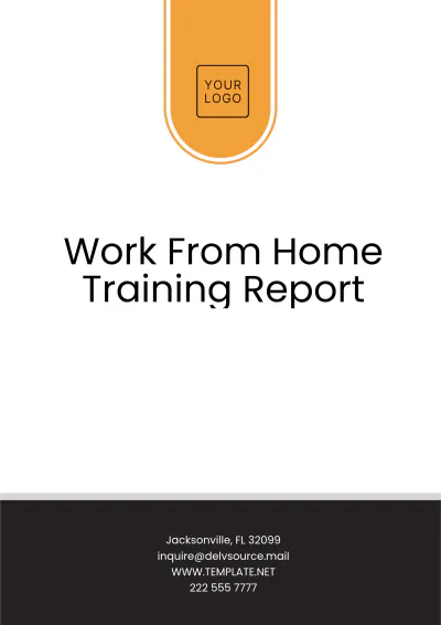 Free Work From Home Training Report Template to Edit Online