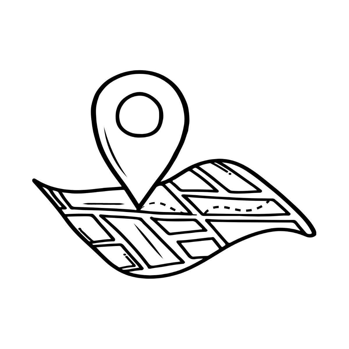 Hand-Drawn Location Clipart - Edit Online | Template.net