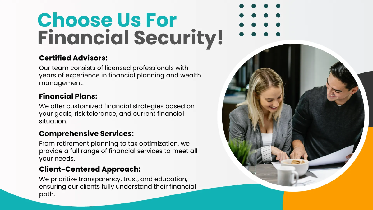 Free Financial Advisor Presentation Template to Edit Online