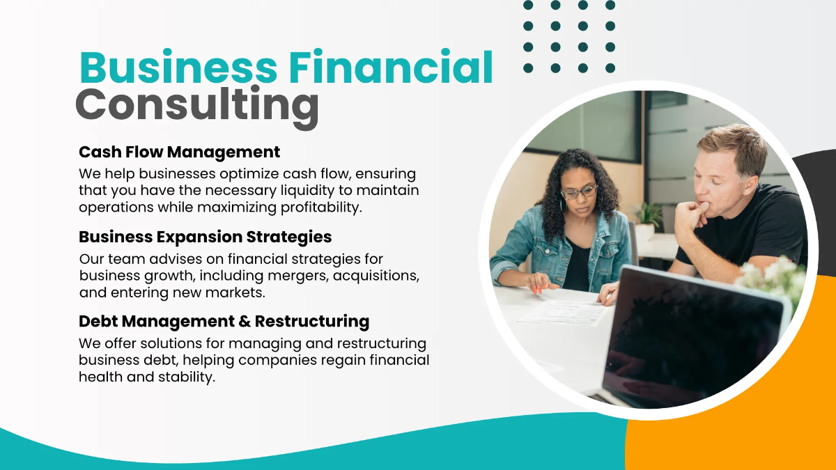 Free Financial Advisor Presentation Template to Edit Online