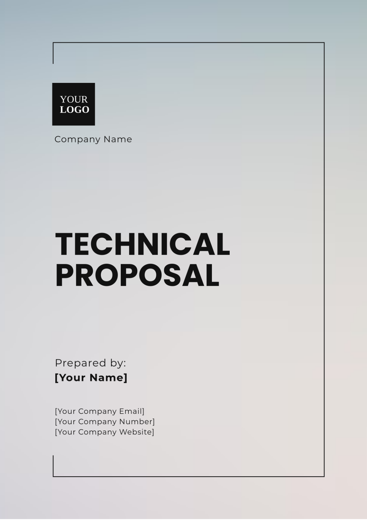 Technical Proposal Template - Edit Online & Download