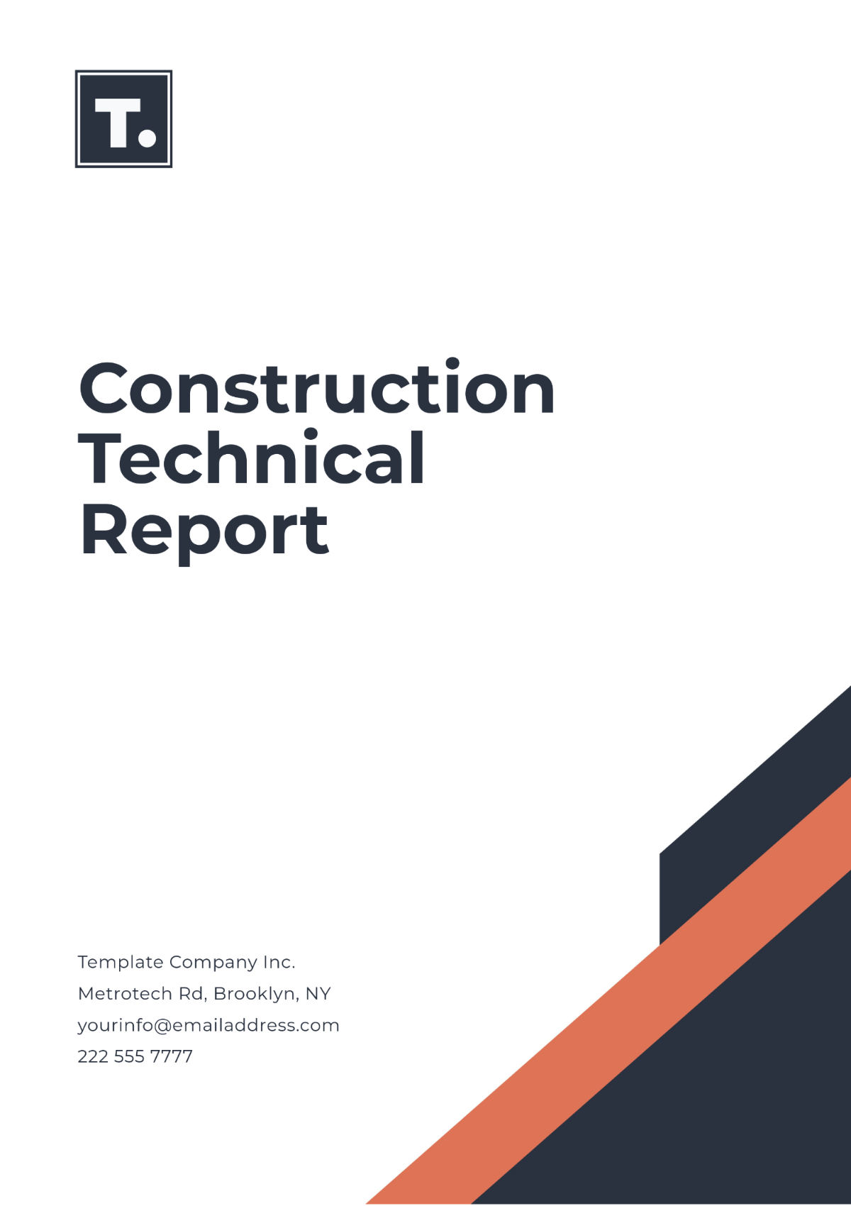 Construction Technical Report Template