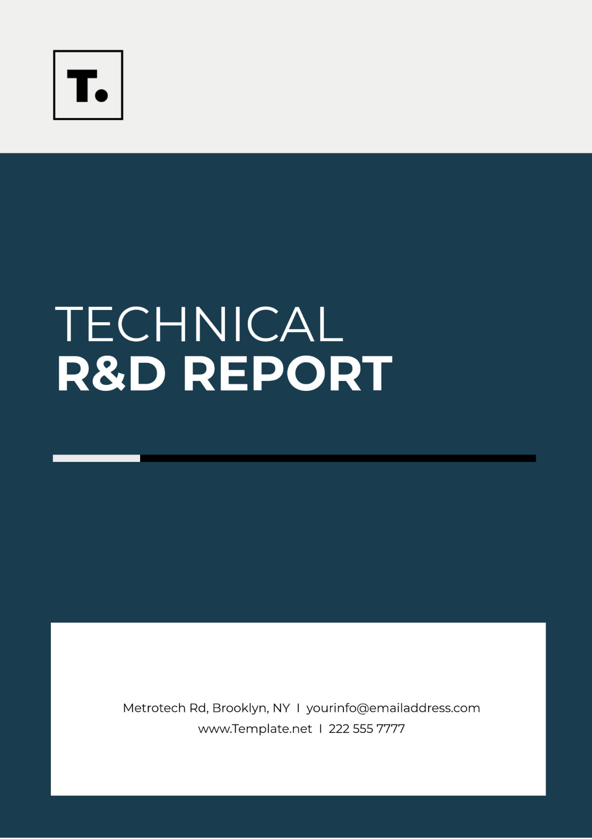 Technical R&D Report Template