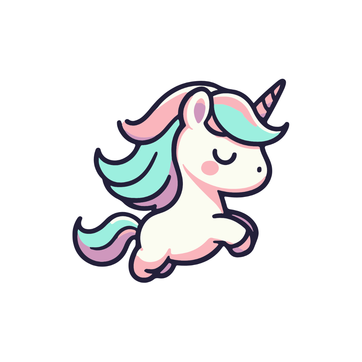 Cartoon Unicorn Clipart