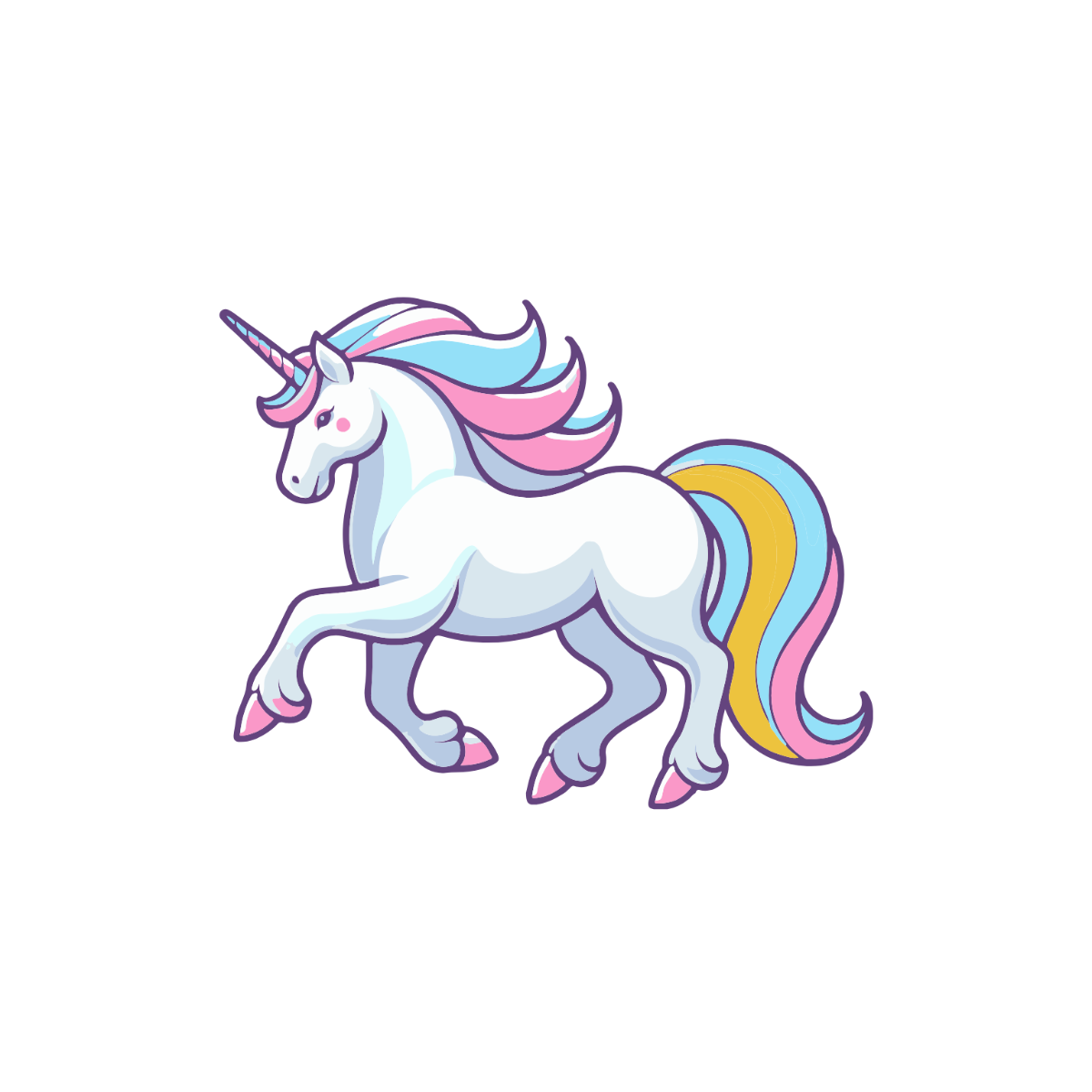 Realistic Unicorn Clipart