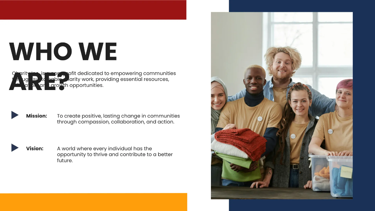 Free Charity Presentation Template to Edit Online