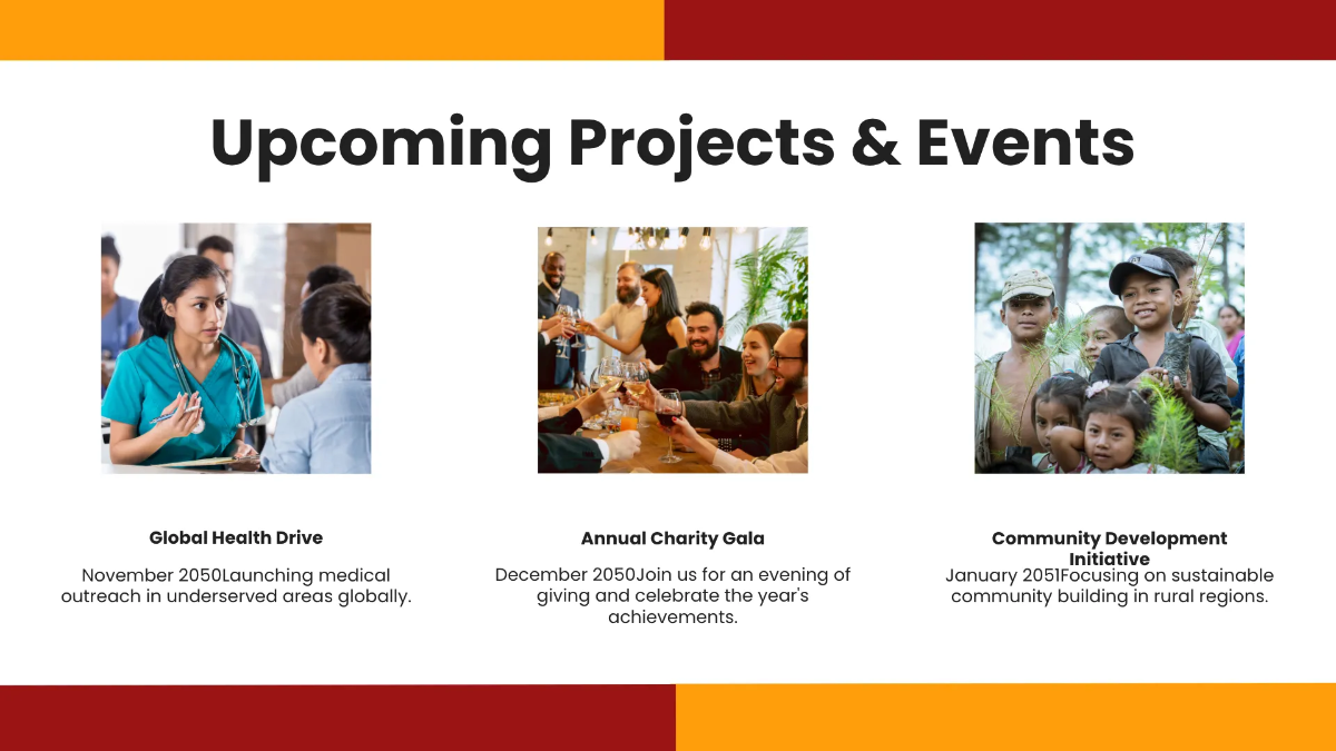 Free Charity Presentation Template to Edit Online