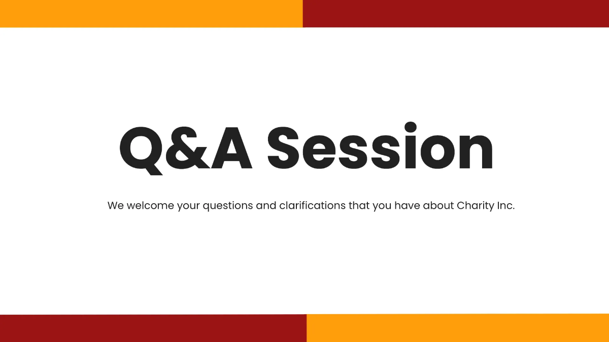 Free Charity Presentation Template to Edit Online