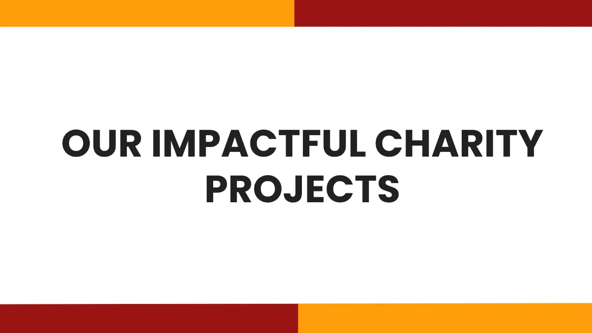 Free Charity Presentation Template to Edit Online