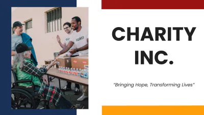 Free Charity Presentation Template to Edit Online