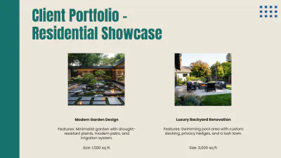 Free Landscaping Presentation Template to Edit Online