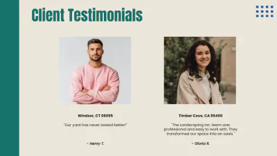 Free Landscaping Presentation Template to Edit Online