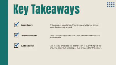 Free Landscaping Presentation Template to Edit Online