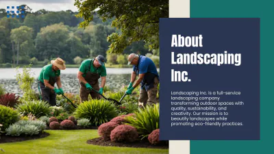Free Landscaping Presentation Template to Edit Online