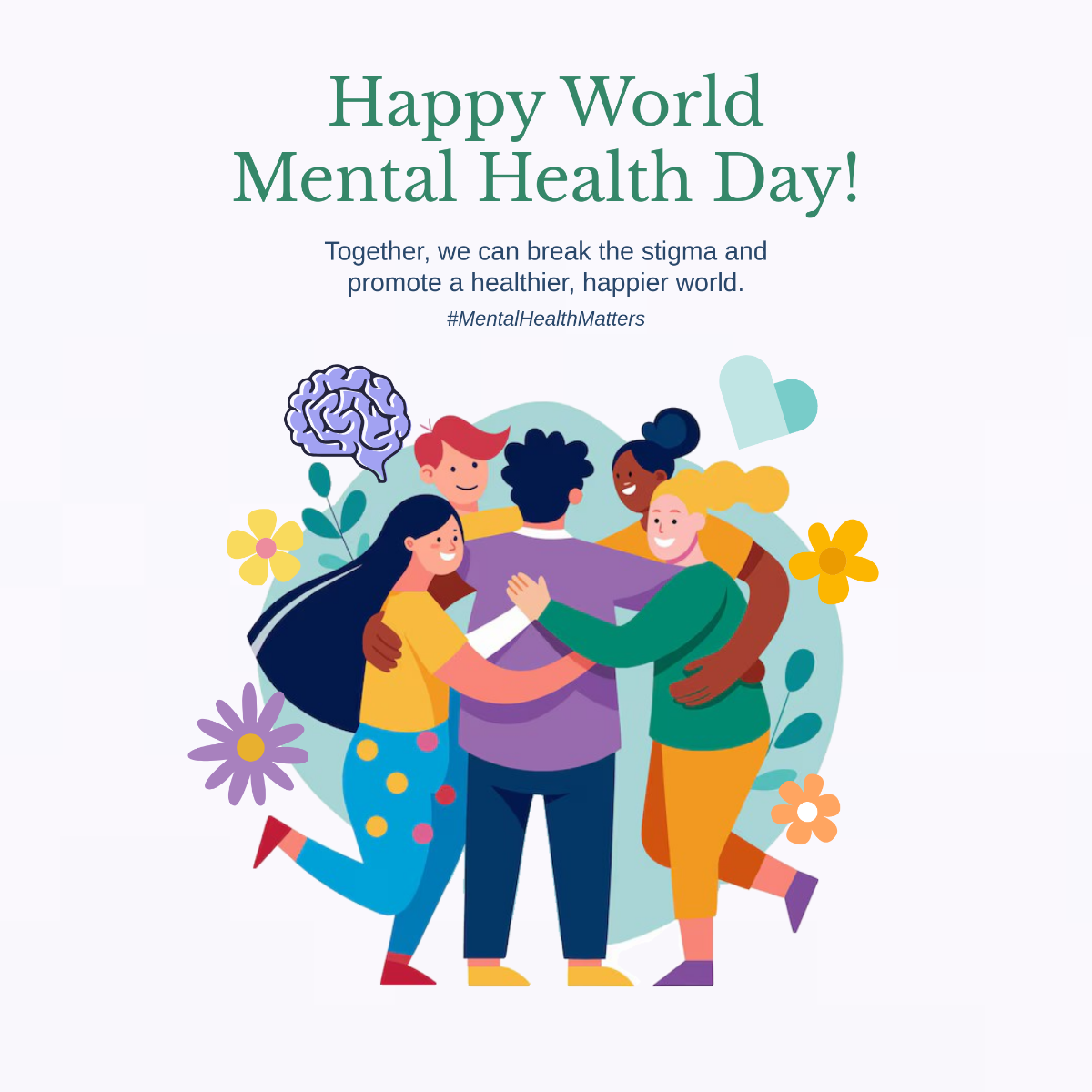 World Mental Health Day Instagram Post