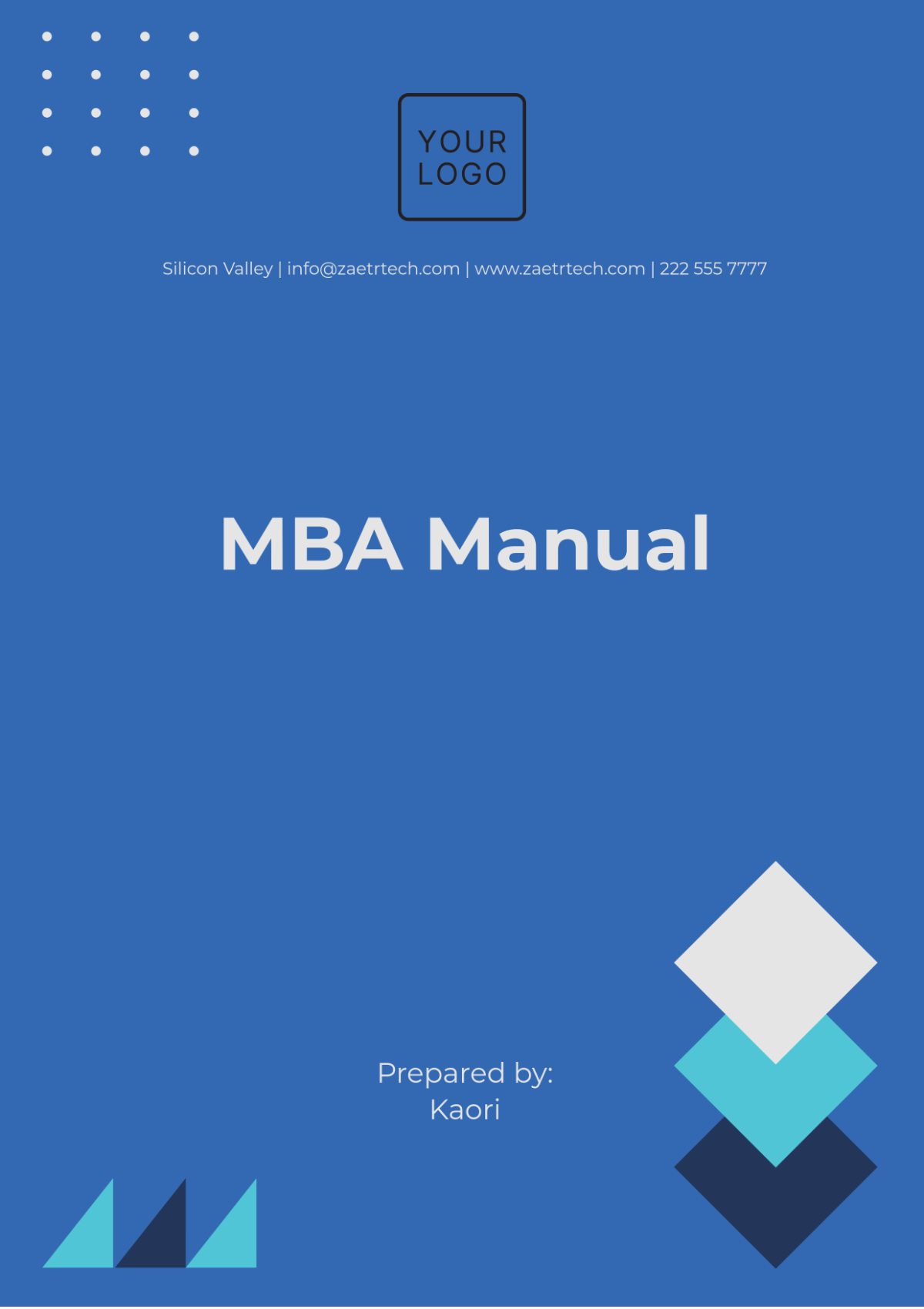 MBA Manual Template - Edit Online & Download