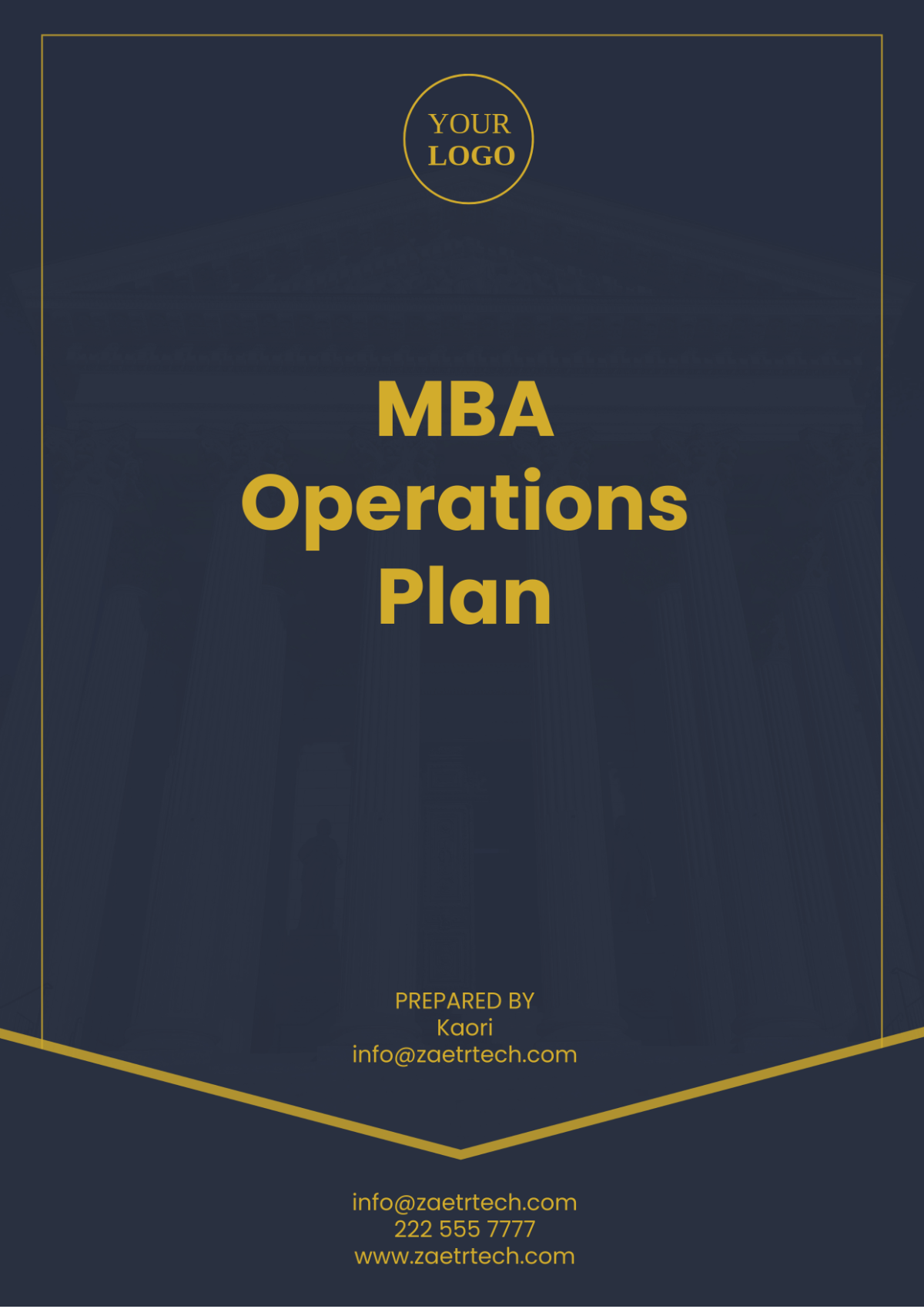 MBA Operations Plan Template