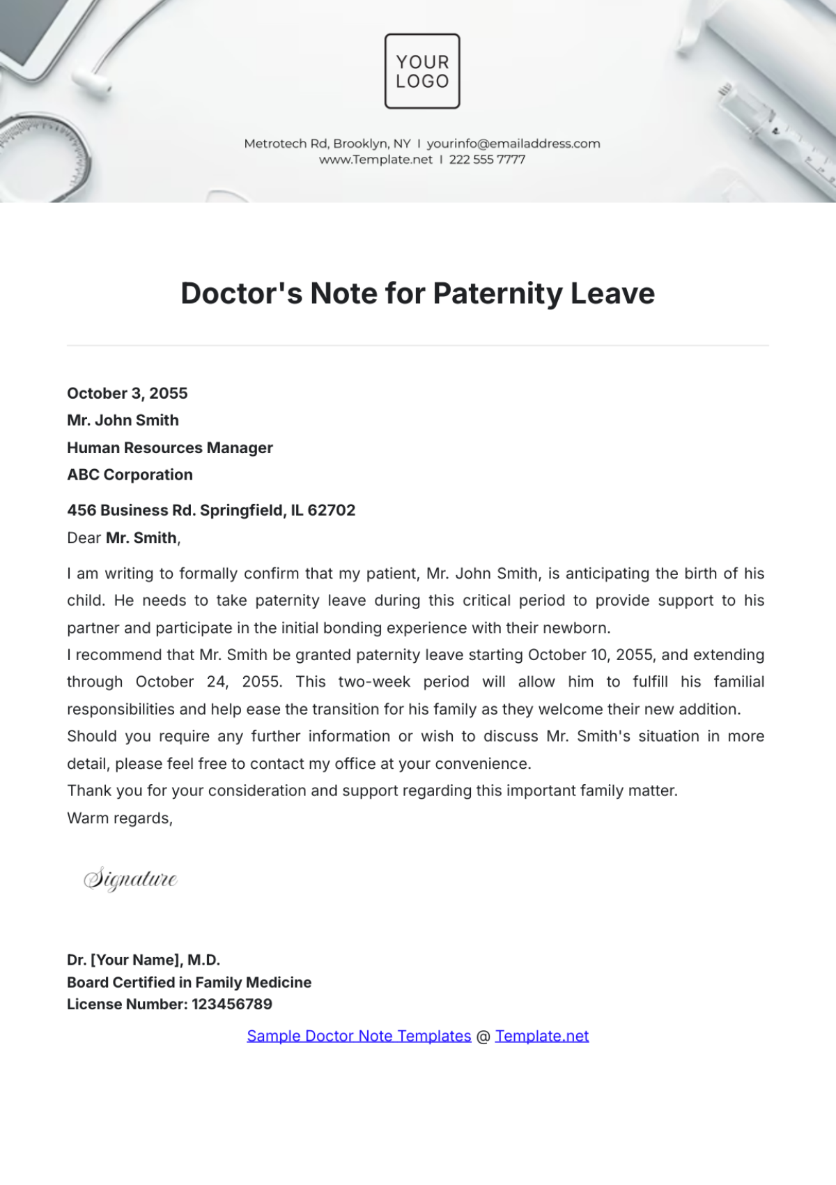 FREE Doctor Note Templates & Examples Edit Online & Download(03)