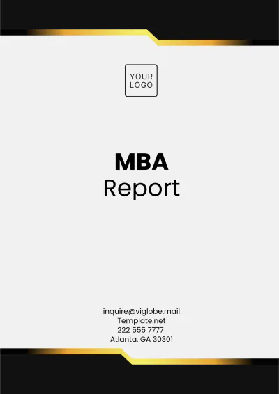 Free MBA Report Template to Edit Online