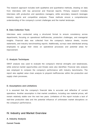 Free MBA Report Template to Edit Online