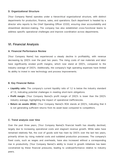 Free MBA Report Template to Edit Online