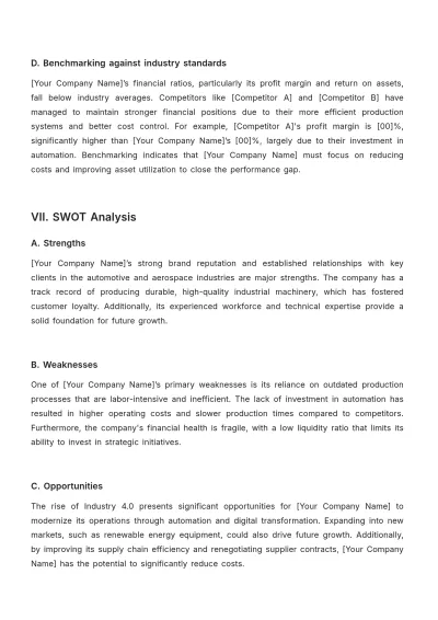 Free MBA Report Template to Edit Online